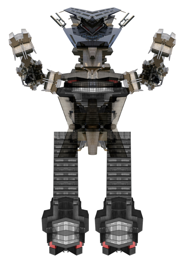 Ein Roboter ist in dem Bild zu sehen.