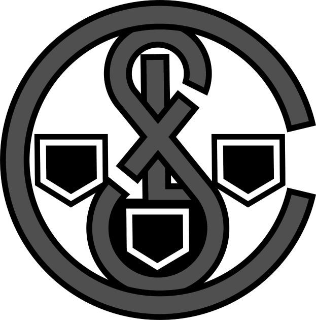 Ein schwarzes und weißes Logo mit einem weißen Anker in der Mitte eines schwarzen Kreises, darunter in weiß 'Real Madrid' geschrieben.